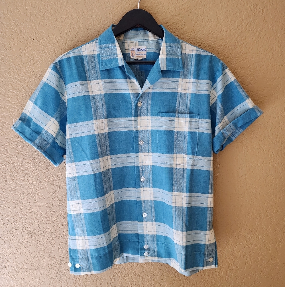 Vintage 40s Button Up Sailor Work Shirt